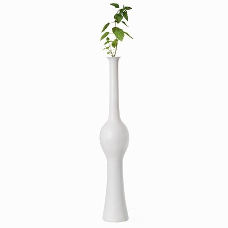 Uniquewise Unique Style Floor Vase for Entryway Dining or Living Room, White Ceramic 42.5 in. QI004041.S
